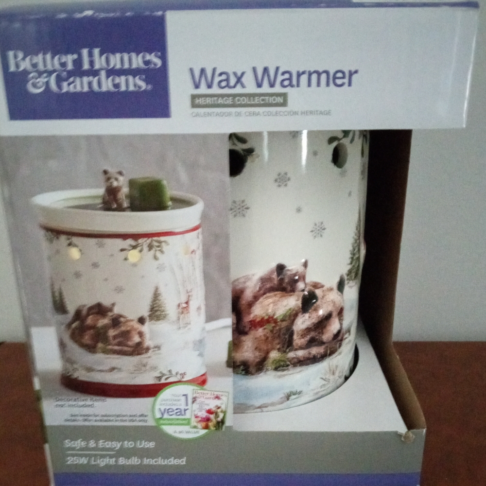 Better Homes And Gardens Heritage Collection Wax Warmer with Bears